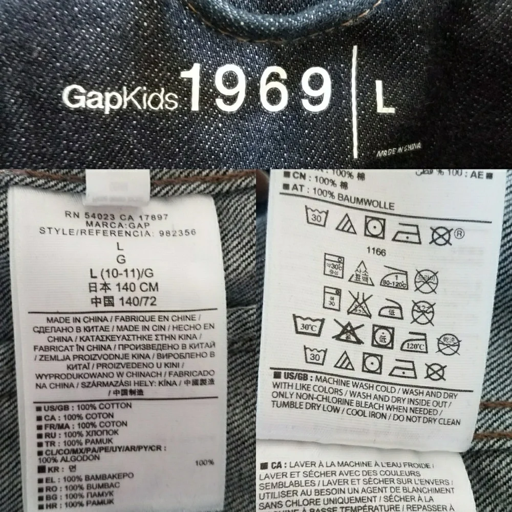 GAPKIDS Dark Wash Denim Jacket L.